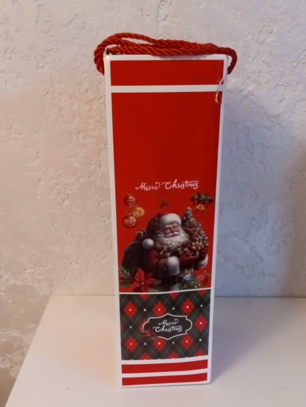 Christmas Santa Kids Travel Mug - Red Holiday Tumbler - Picture 3 of 4